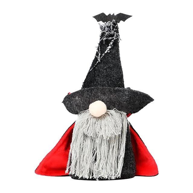 PEONAVET la Peluche Halloween Poupée Sans Visage Lutin Nain Décoration Maison Poupée Rudolph