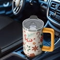 thumbnail image 5 of 30oz Christmas Tree Tumbler with Handle Straw Leak Proof Stainless Steel Cup Holiday Gift for Travel Home, 5 of 5