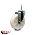 thumbnail image 2 of 5 Inch Nylon Wheel Swivel 3/4 Inch Threaded Stem Caster Service Caster, 2 of 2