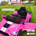 thumbnail image 6 of Ford Mustang GT500 Ride on Car for Kids, 12V Powered Ride on Toy with Remote Control, Bluetooth, Radio, Music, USB Port, LED Lights, 4 Wheels Suspension Electric Car for for 3-5 Years Boy Girl, 6 of 10