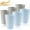 Grey Blue, variant on Eco-Friendly Wheat Straw 6Pcs/Set Unbreakable Multi-Purpose Drinking Cups Biodegradable Round Toothbrush Cup BPA-Free