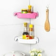 thumbnail image 3 of Ready 2022 Triangle Suction Cup Kitchen Bathroom Accessory Corner Storage Rack Shower Shelf, 3 of 8