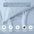 thumbnail image 3 of Superior 1200 Thread Count Egyptian Cotton Solid Pillowcase, King, Light Blue, 3 of 5