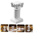 thumbnail image 4 of Soimiss Resin Roman Pillar Candle Stand White Elegant Tabletop Ornament for Home Decoration, 4 of 8