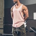thumbnail image 2 of Big And Tall Shirt for Men Muscle Tank T shirt Singlet Vest Bodybuilding Men's Sleeveless Gyms Fitness Top Men's blouse, 2 of 4