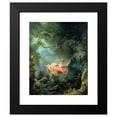 thumbnail image 2 of Jean-Honoré Fragonard 20x24 Black Modern Framed Museum Art Print Titled - The Swing (1767), 2 of 5