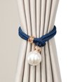thumbnail image 2 of Curtain Tieback Non-slip Elastic Polyester No Hooks Needed Drapery Holder for Bedroom, 2 of 7
