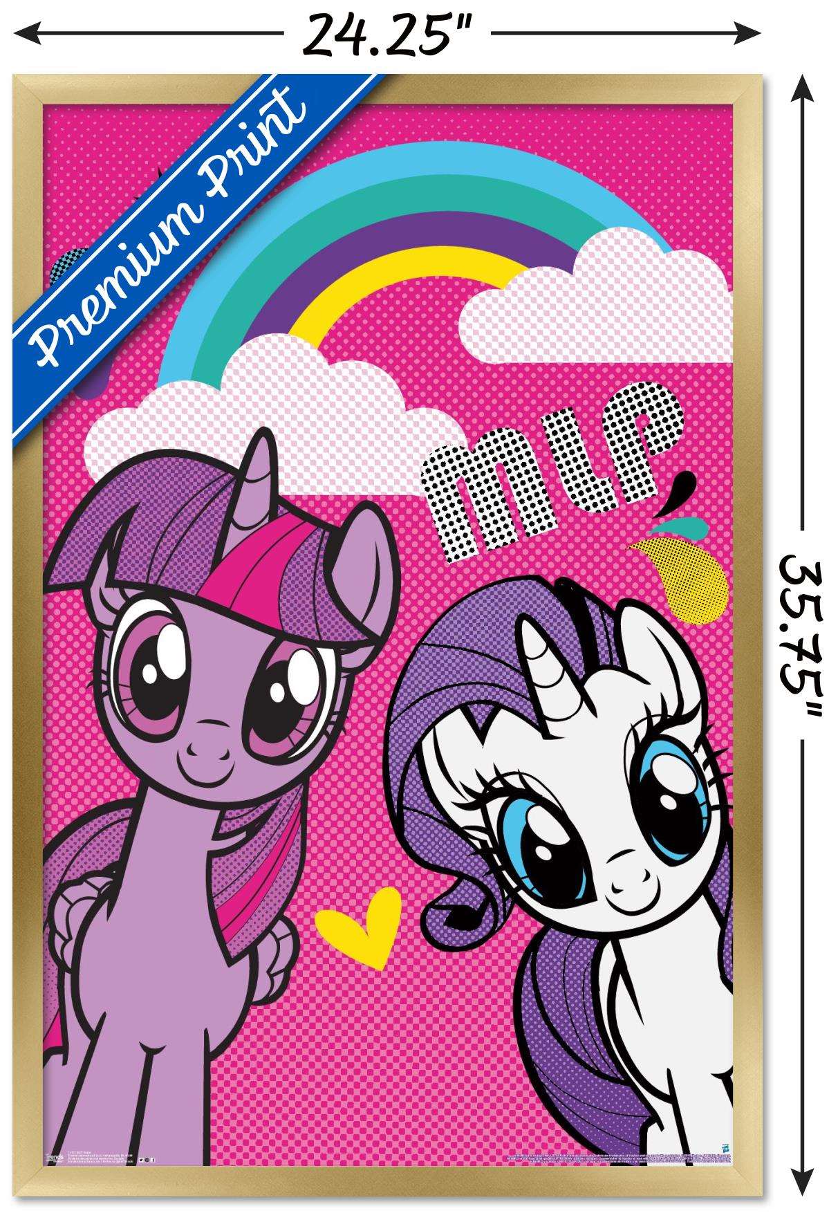 Hasbro My Little Pony - Smile Wall Poster, 22.375" x 34", Framed