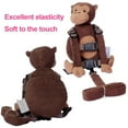 thumbnail image 5 of Monkey 2-in-1 Toddler Safety Harness Backpack with Leash - Adjustable Anti-Lost Walking Strap for Kids 1-4, Child Safety Harness with Cute Backpack for Boys Girls, Indoor Outdoor Travel, 5 of 8