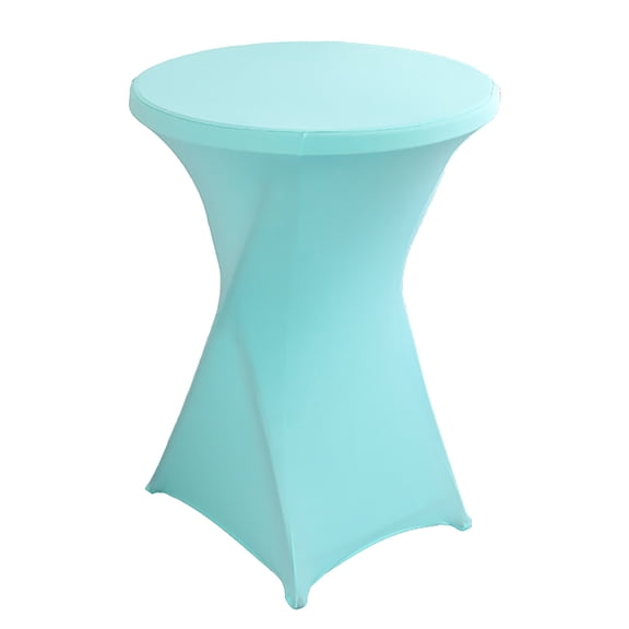 Cocktail Table Covers Spandex Stretch Highboy Top Tablecloth Fitted Round Table Cloths for Bar Wedding Cocktail Party Banquet Tables by WEIWEIGG