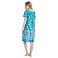 thumbnail image 3 of Casual Nights Women's Short Sleeve Muumuu Lounger Dress, 3 of 5