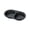 Black [2 squares], variant on Hot Pot BBQ Dipping Sauce Dishes, 3 Compartment Multi-Purpose Condiment Trays, PP Plastic Seasoning Bowls for Family Gatherings, Stackable Sauce Dish Set - White