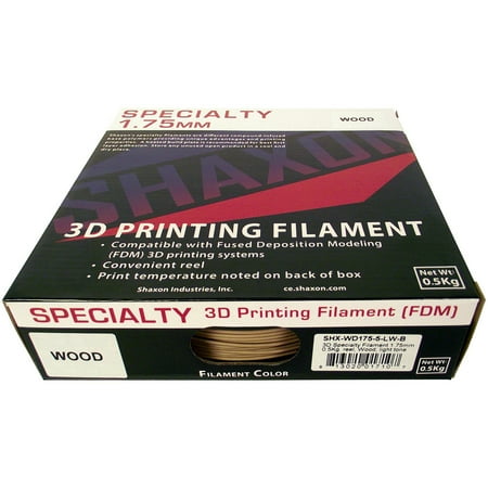 Shaxon 3D Specialty Filament 1.75mm 0.5kg Reel, Wood Light Tone
