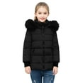 thumbnail image 4 of Mgmyaa Boys Girls Thickened Fleece Hooded Jacket Winter Warm Coat Long Sleeve Zip-Up Outerwear with Pockets Casual Parka, 4 of 4