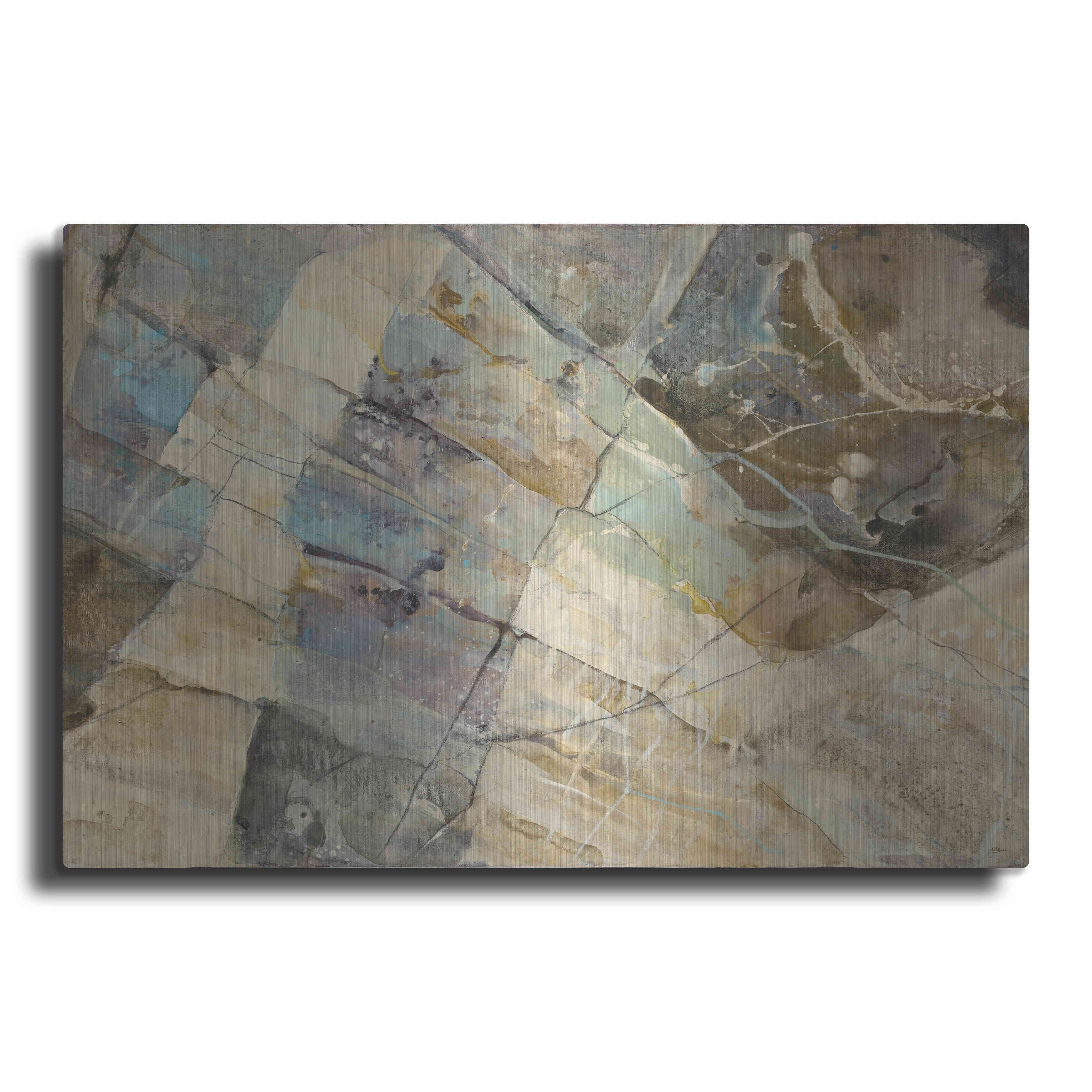 Luxe Metal Art 'Rock IV' by Albena Hristova, Metal Wall Art, 24