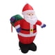 thumbnail image 2 of 3.9ft Inflatable Santa with Gift Bag Light Decoration Polyester Easy Setup Blow Up Christmas Decoration for Outdoor Yard EU Plug 220V, 2 of 5
