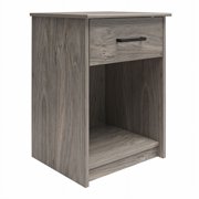 Ameriwood Home Edgewater Nightstand with Drawer in Gray Oak