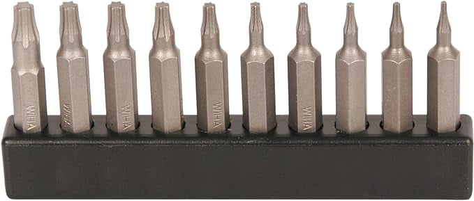 Wiha 75988 Torx-Mikro-Bits – 10-teiliges Set Für Filigrane Schrauben