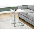 thumbnail image 5 of Accent Table C-shaped End Side Snack Bedroom Metal Glossy White, 5 of 11