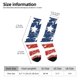 thumbnail image 2 of Balery USA Colors Stripes1 Calcetas Largas con Estampado para Hombre y Mujer – Suaves y Transpirables, Talla Única (US 5-11), 2 of 6