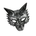 thumbnail image 3 of Máscara de lobo de Halloween, accesorio de disfraz de cosplay, tocado de animal creativo para la noche. Argén, 3 of 7