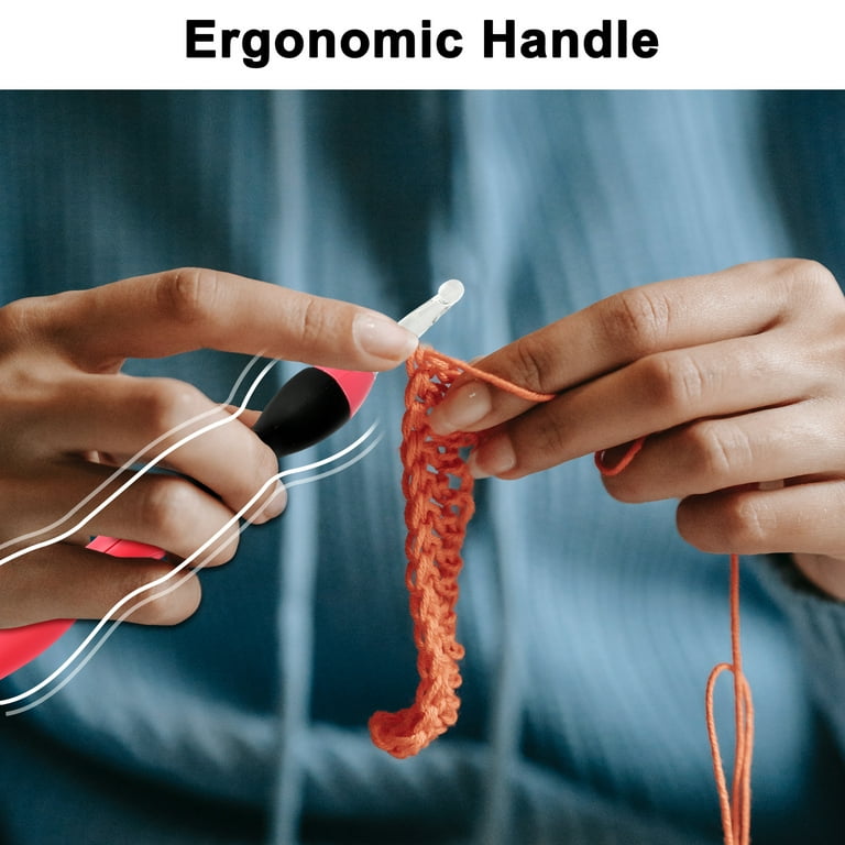 Interchangeable Crochet Hook Gift Set Hand Turned Acrylic Tangelo 