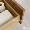 thumbnail image 6 of Eviva Curio 48"W x 18"D Walnut Bathroom Vanity with White Carrara Quartz Countertop and Undermount Porcelain Sink, 6 of 11