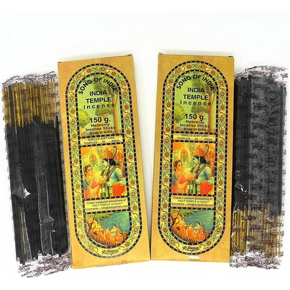 Song of India India Temple Incense 120 Stick Large Box (Pack of 2)