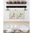 thumbnail image 3 of Easter Kitchen Dish Towels for Drying Dishes Set of 2, Spring Bunny Colorful Eggs Floral Leaves Grey Plaid Waffle Weave Microfiber Hand Tea Bathroom Towels Quick Dry & Absorbent Towel 15.7x23.6, 3 of 7