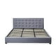 thumbnail image 1 of Base Cabecera Para Cama Queen Size Ilios Innova tapizada color gris Medidas 190 CM x 150 CM x 35 CM, 1 of 9