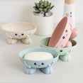 thumbnail image 5 of Kugisaki Soap Dish Cute Shaped Soap Holder Self Draining Drying Tray for Bathroom Shower Kitchen Sink Dish, 5 of 8