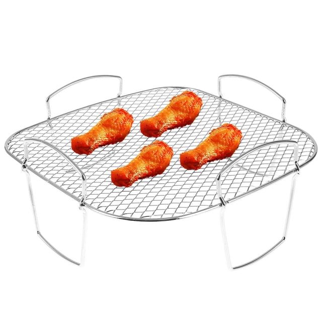 Multi-Purpose Cooking Rack Toast Rack Air Fryer Accessories Sturdy Square Rack Dishwasher Safe for Air Fryer Baking