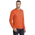 thumbnail image 5 of Port & Company Tall Long Sleeve Core Blend Tee - PC55LST Safety Orange | 5.5 Oz Size - XLT | Buy from PORT & COMPANY, 5 of 7