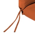 thumbnail image 6 of Jordan Manufacturing Sunbrella 44" x 22" Canvas Rust Solid Rectangular Outdoor Chair Cushion with Ties and Hanger Loop, 6 of 10