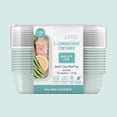 thumbnail image 7 of Bentgo Prep - 20-piece 1-compartment Reusable Meal Containers With Lids  & Bpa Free Materials Durable Microwave Freezer Dishwasher Safe To Go Food Storage (mint), 7 of 7