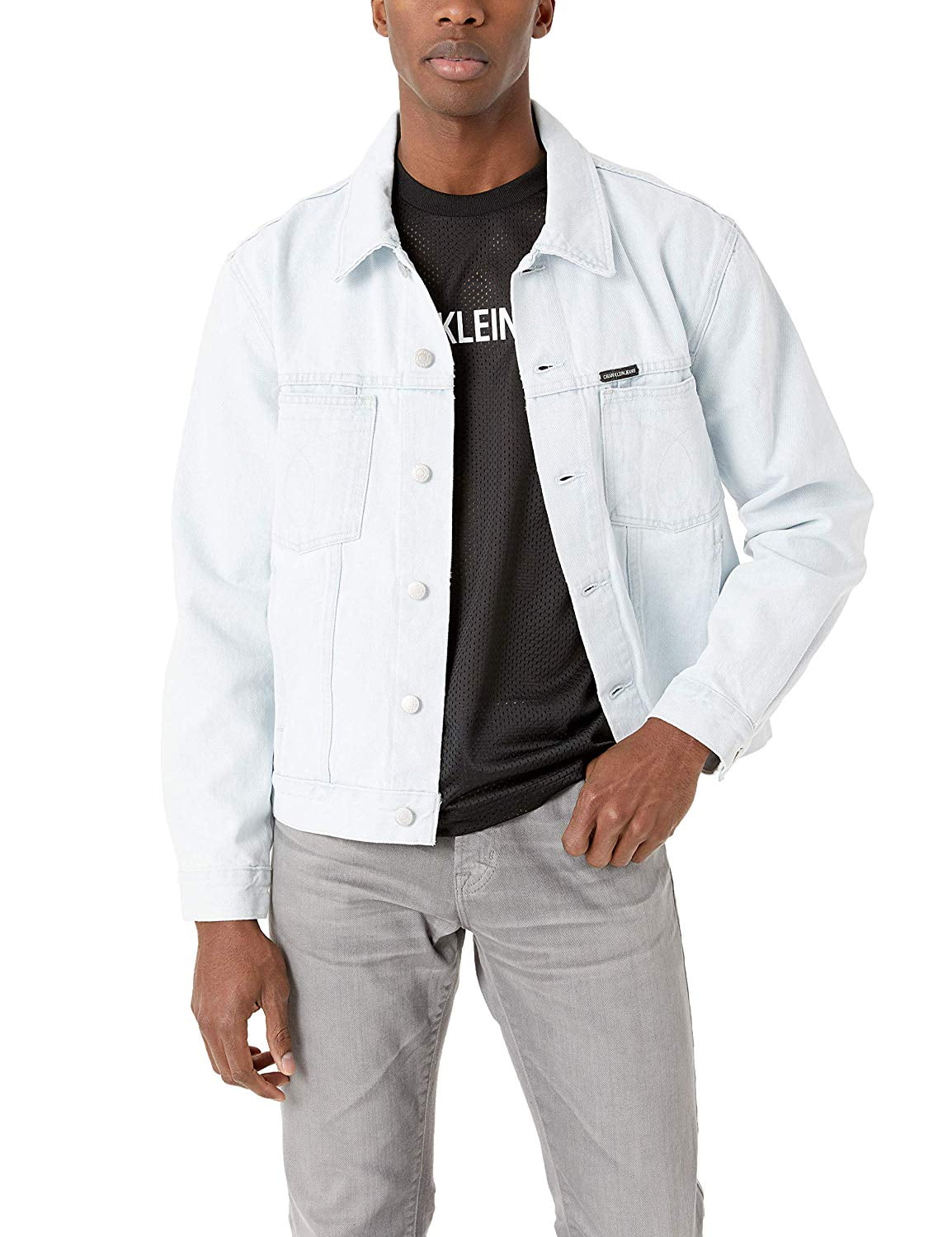 calvin klein jeans men's denim trucker jacket