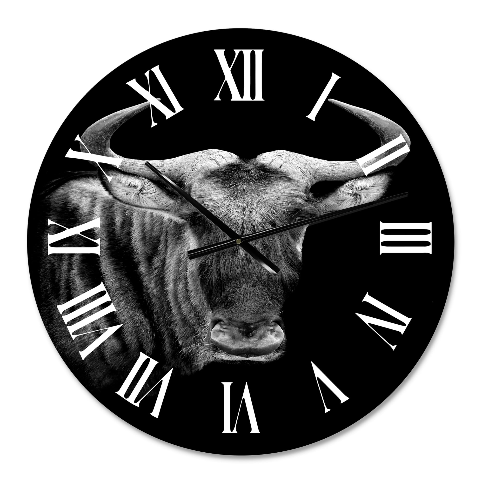 Designart 1 in Quartz Farmhouse Wall Clock