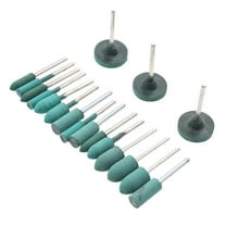 BESTYASH 18Pcs Buffing Wheel for Drill Green Polishing Wheel Set for Rotary Tool Metal and Rust Deburring
