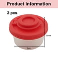 thumbnail image 3 of Juego de salero y pimentero con tapa roja de 2 piezas Dispensador de tarro de especias hermético de plástico Salero y pimentero con tapa Camping cocina al aire libre almuerzo, 3 of 5
