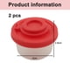 thumbnail image 3 of Juego de salero y pimentero con tapa roja de 2 piezas Dispensador de tarro de especias hermético de plástico Salero y pimentero con tapa Camping cocina al aire libre almuerzo, 3 of 5