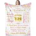 thumbnail image 1 of LHSHID 21st Birthday Blanket Gifts for Her Blanket Flannel Soft and Comfortable Anti static Bed Sofa Blanket 50x60in, 1 of 5