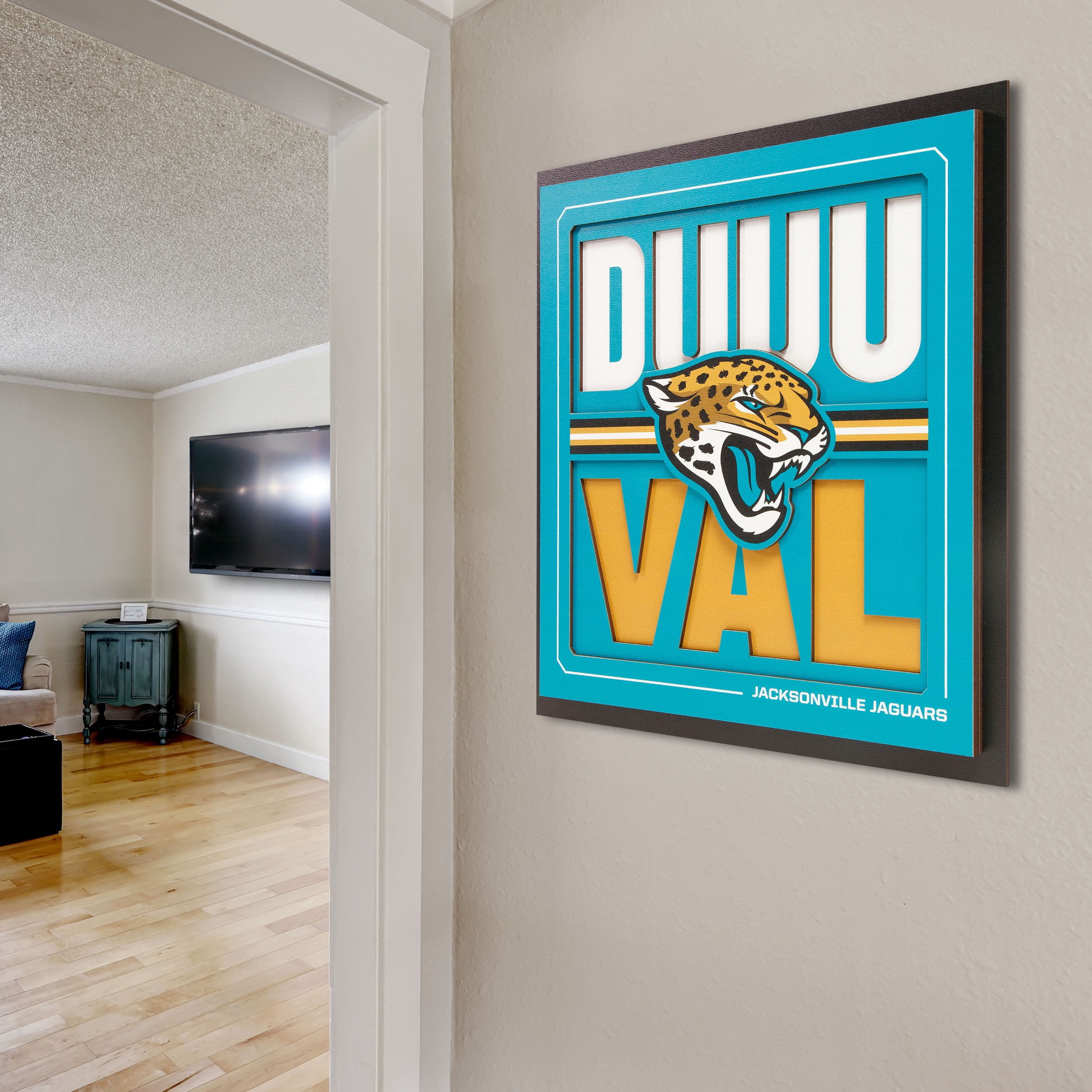 YouTheFan NFL Jacksonville Jaguars Slogan Series 3D Wall Art