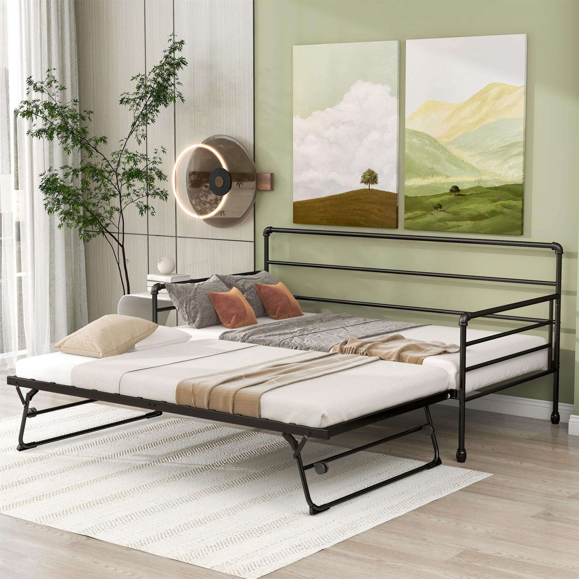 Sentern Twin/King Expandable Sleeper Daybed With Trundle - Walmart.com