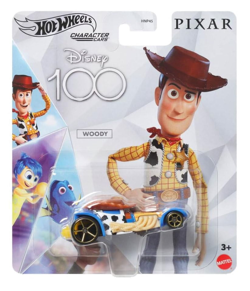 Hot Wheels Disney 100 Collectible Die-Cast Cars, 8-Pack Set, Star Wars, Marvel, Pixar Characters, Ages 3+ HNP45-956D