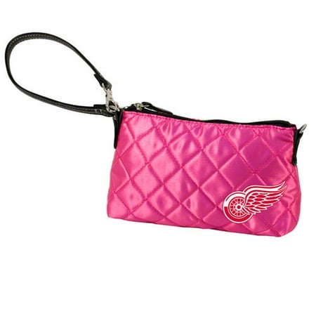 NHL - Detroit Red Wings Pink Quilted Wristlet