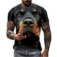 thumbnail image 6 of Men's 3D Dog Printed Short Sleeve T-Shirt – Funny Animal Graphic Tee for Casual & Sports, Big & Tall Sizes, Summer Streetwear Top, 6 of 8