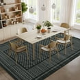thumbnail image 2 of FairOnly Geometric Non Slip Washable Rug for Modern Living Room Low Pile Foldable Floor Carpet for Bedroom Room Entryway Laundry, 2 of 7
