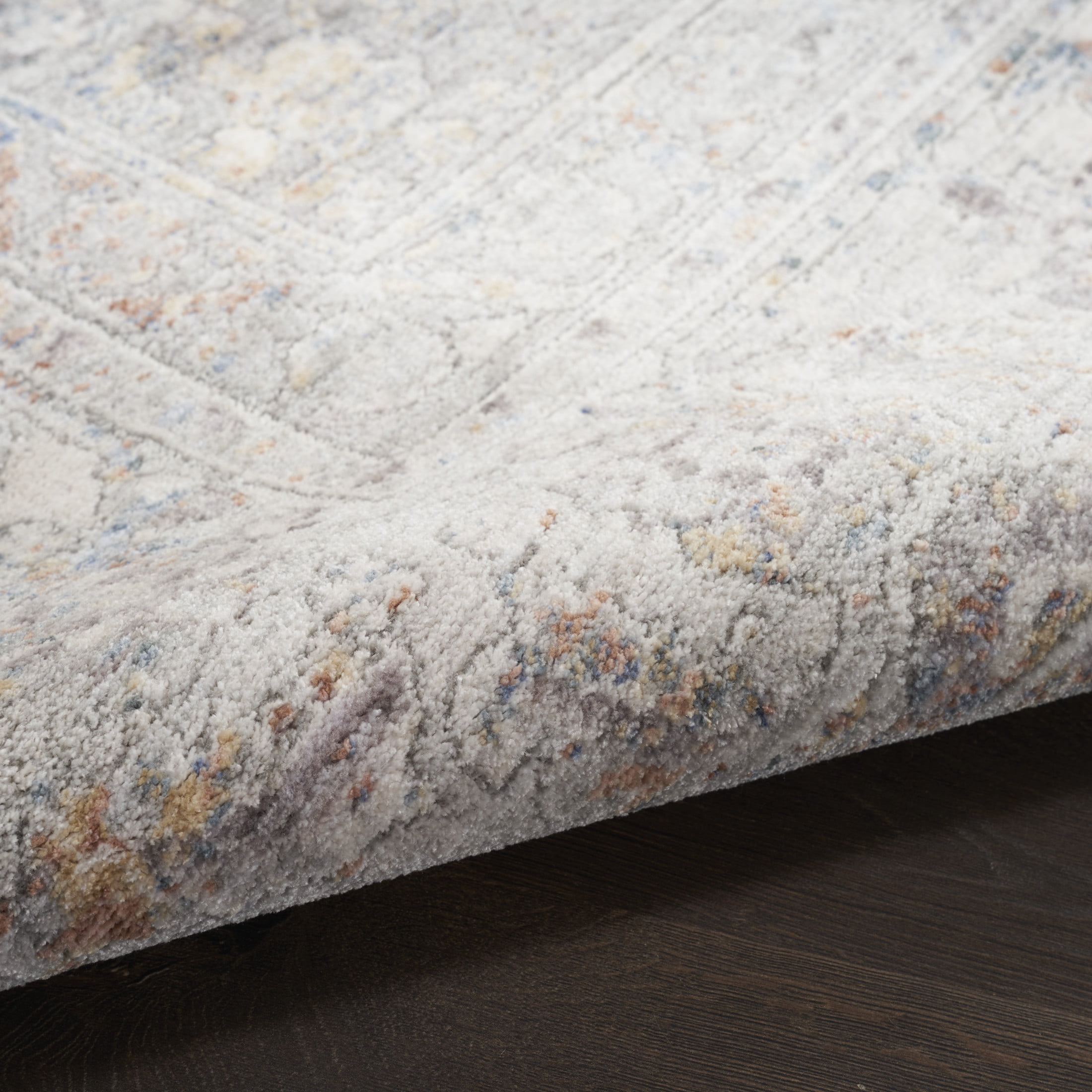 Nourison Elegant Heirlooms 2'2" x 8' Blue Multicolor Vintage Indoor Rug