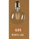 thumbnail image 2 of CHAO Bombillas LED Edison Vintage G95 de 6 W, paquete de 2, blanco cálido 2200 K E27, equivalente a una bombilla incandescente de 48 W, bombilla de filamento retro, decorativa antigua retro L, 2 of 5