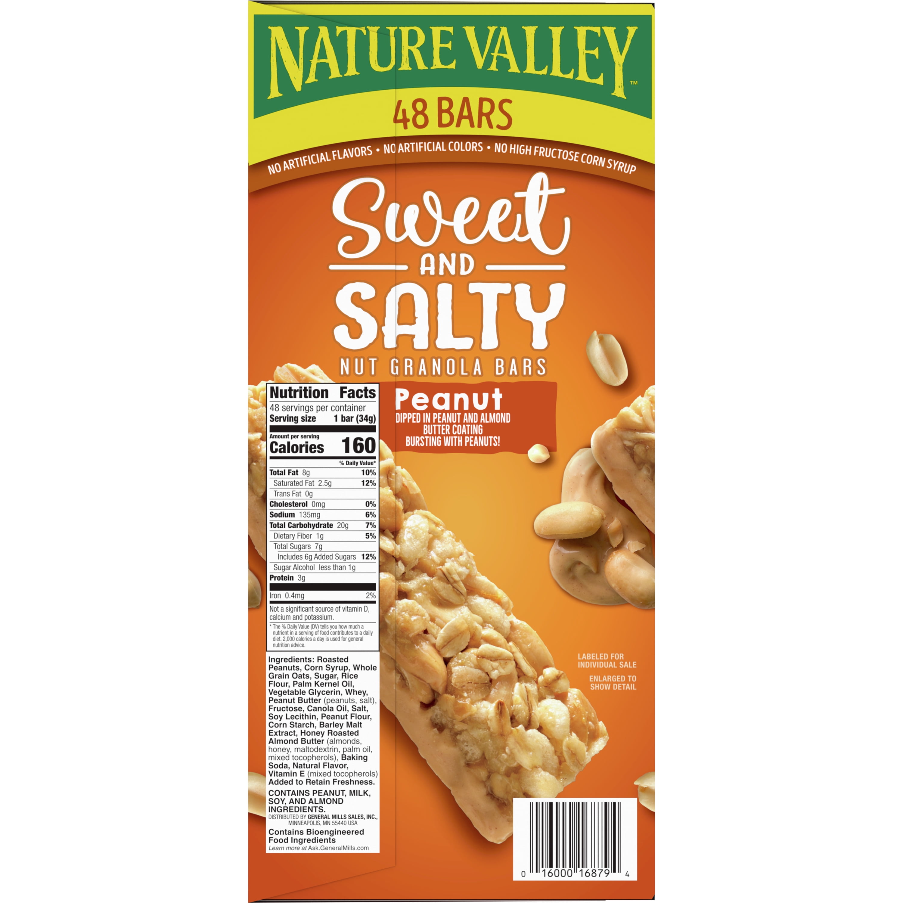 Nature Valley Granola Bars, Sweet and Salty Nut, Peanut, 48 Bars, 57.6 OZ